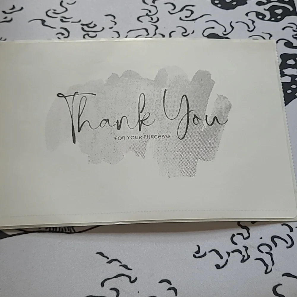 50 4x6 Paint Over Desgin Thank You Notes Labels/Thank You Stickers
